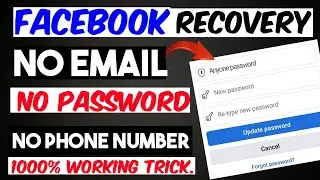 How To Recover Facebook Password Without Email And Phone Number 2024 | How To Report A Facebook