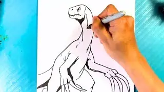 How to Draw JURASSIC WORLD | Therizinosaurus