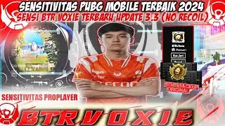 SENSITIVITAS PUBG MOBILE TERBAIK 2024‼️Sensi Btr Voxie Terbaru Update 3.3 (No Recoil)