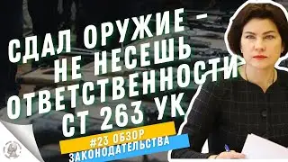 Сдал оружие или боеприпасы – не подлежишь ответственности ч. 3 ст. 263 УК Украины