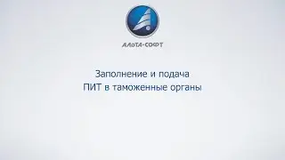 Заполнение и подача ПИТ в таможенные органы