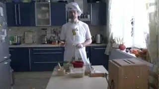 Здоровое питание. Я пеку хлеб.
