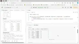 Department Top Three Salaries/ LeetCode / Data analysis using pandas/ python data analysis