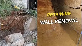 Retaining Wall Removal Of Our 120 Year Old House | TirolerInn the Renovation