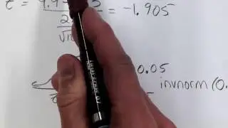 Hypothesis Test for the Mean - Sigma Known