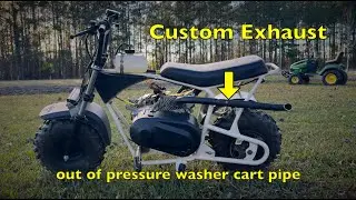 Custom Mini Bike Exhaust