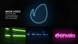 Neon Lights Logo | After Effects Template | Logo Stings