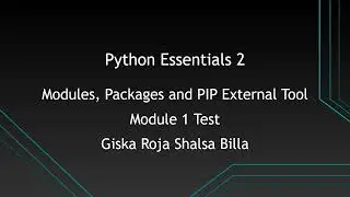 Python Essentials 2 Test Module 1