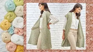 Crochet pattern for vest - Crocheting