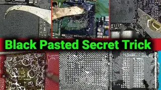 Secret Trick | Removing Black Pasted IC | cpu & emmc 