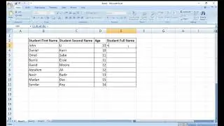 Excel   Insert blank Space between two text fields