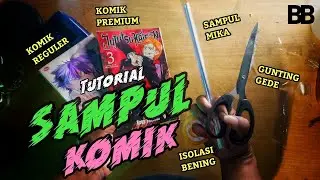 CARA NYAMPUL KOMIK dengan Sampul Mika biar BUKU AWET - Kurangi KERTAS MENGUNING | Tutorial