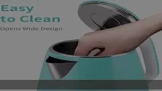 MEISON Electric Kettles Stainless Steel Interior, Double Wall Hot Water Boiler Heater, Cool Touch E