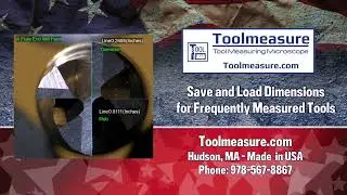 How to Save and Load Dimensions for Frequently Measured Tools