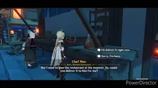 Genshin Impact - food deliver (part 3) chef mao (day 2)