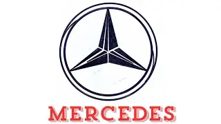How to Draw Mercedes Car Logo Drawing Popular 2025 New