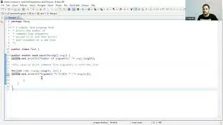A simple Java Program that prints the number of command-line arguments  passed to it