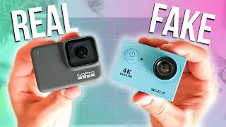 GoPro Hero 7 Silver  vs. Cheap Fake GoPro - How Bad Is a Cheap Fake GoPro?!
