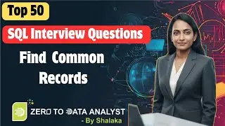 👉 How to Get Common Records from Two Tables in SQL Server | INTERSECT Tutorial