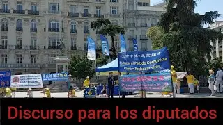 Discurso impactante frente al Congreso.