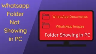 Whatsapp folder not showing in pc solution trick