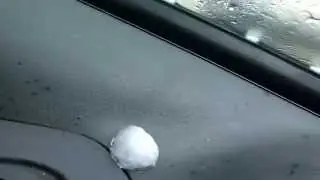 Снежный град летом при + 30