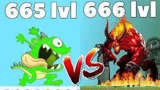 БОЛОТНЫЙ МОНСТР ПРОТИВ ДЕМОНА В ИГРЕ FlyOrDio.io