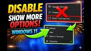 Disable “Show More Options” in Windows 11 🔥 Restore Classic Right Click Menu I FIX Right Click Menu