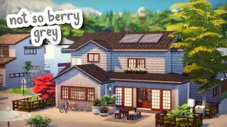Grey Not So Berry Home 🩶 || The Sims 4 Speed Build