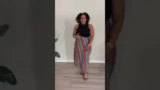 Made an easy wrap skirt with Sew It Academy PDF pattern! 