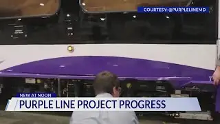 Maryland officials give a look at new Purple Line carriages