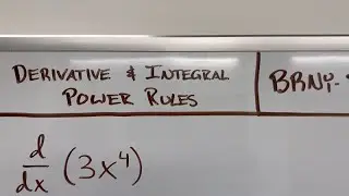 Derivative & Integral Power Rules (BRNY-Style)
