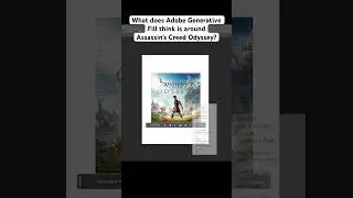 Photoshop Ai completes: Assassin's Creed Odyssey Cover Art [Generative Fill]