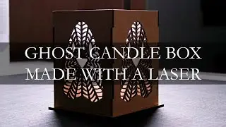 Laser Cutting a Ghost Candle Box for Halloween