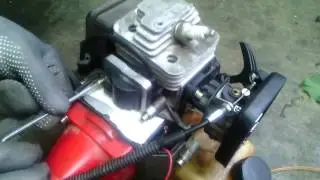 My Chinese brush cutter won't start. This is interesting!!!