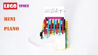 Simple Mini Piano - Building instructions | Lego Spike Prime