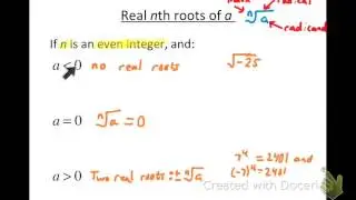 Evaluating nth Roots