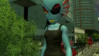 Giantess Undyne Growth & Crush | Undertale Fan Animation [HQ]