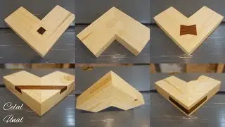 Wooden Joints. Wood Corner Joints. Miter Woodworking Joints. Part 2