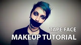 Tape Face Makeup Tutorial (Halloween is coming)