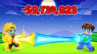 I SPENT $9,734,923 in ROBLOX ANIME POWER SIMULATOR to BECOME the BEST