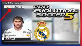 O Elenco Lendário do Real Madrid no PES 2005 | Que Time Era Esse?