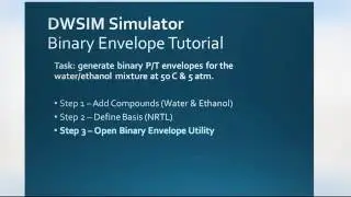 DWSIM for iOS - Creating a Binary Envelope