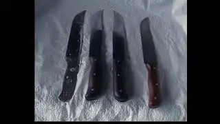 Нож из шины от бензопилы.