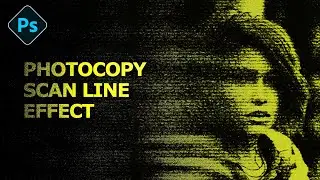 Photocopy Scan Line Effect mudah dalam Photoshop