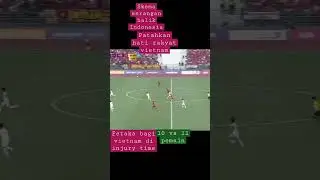 Skema serangan balik Indonesia di injury time, petaka bagi rakyat vietnam 