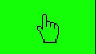 Animated mouse pointer green screen effect 2