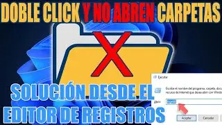 Hago Doble Click y NO se abren Correctamente las Carpetas, la Unidad C o D | SOLUCIÓN