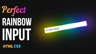 Rainbow Input HTML CSS | CSS Input Design
