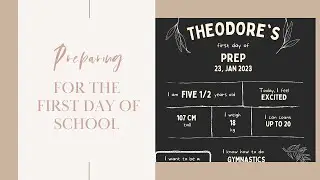 Preparing for the first day of school